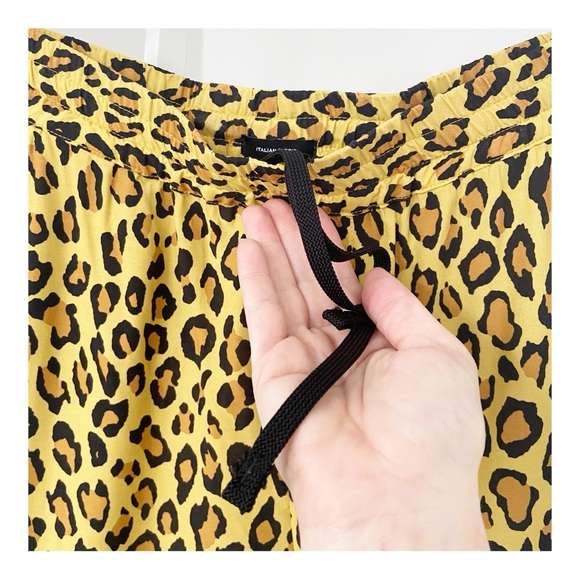 R13 Harem Jogger Pants Yellow Leopard size Small - Picture 8 of 13